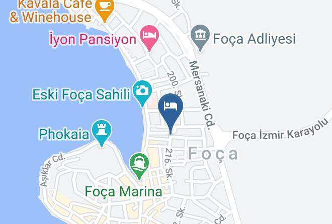 Foca - Foca Yakamoz Pansiyon Maps