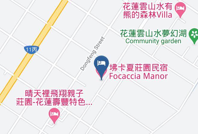 Focaccia Manor Mapa - Taiwan - Hualiennty