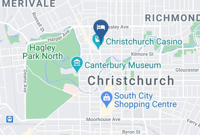 Christchurch - Focus Motel & Executive Suites Maps