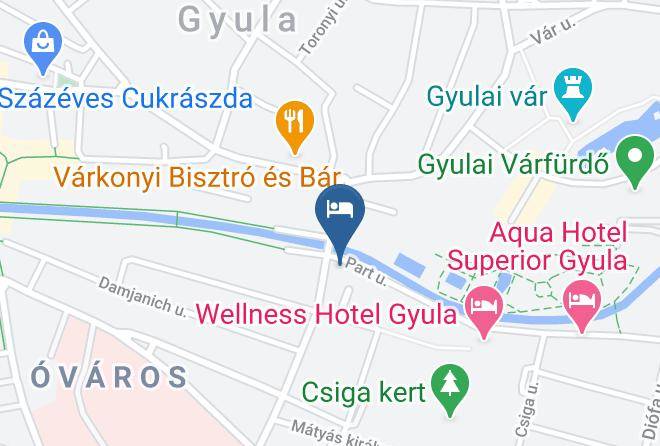 Gyula - Fodor Hotel Maps