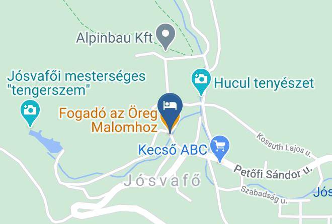 Josvafo - Fogado Az Oreg Malomhoz Maps