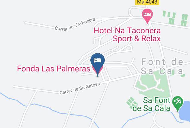 Baleares - Fonda Las Palmeras Maps