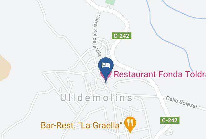 Tarragona - Restaurant Fonda Toldra Maps