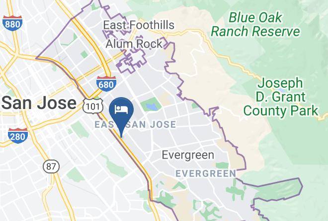 Santa Clara - Fontaine Inn San Jose Maps