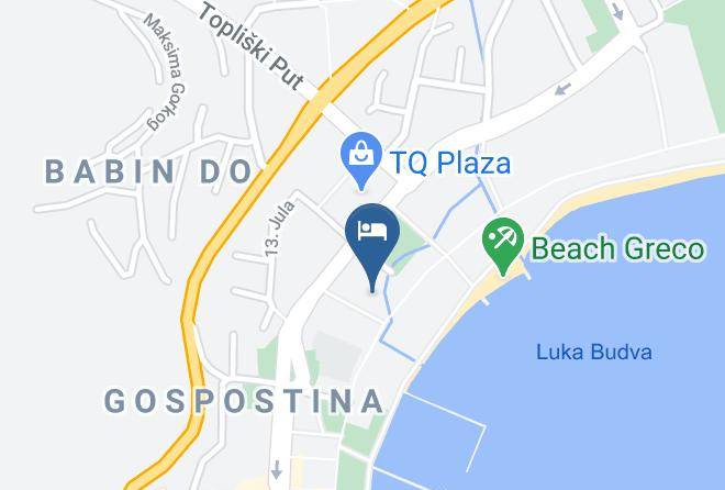 Budva - Fontana Hotel & Gastronomy Maps