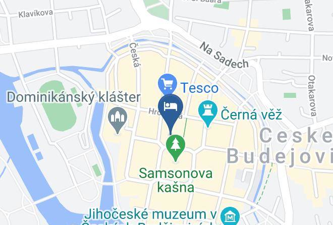 Ceske Budejovice - Fontana Pizzeria Pension Maps