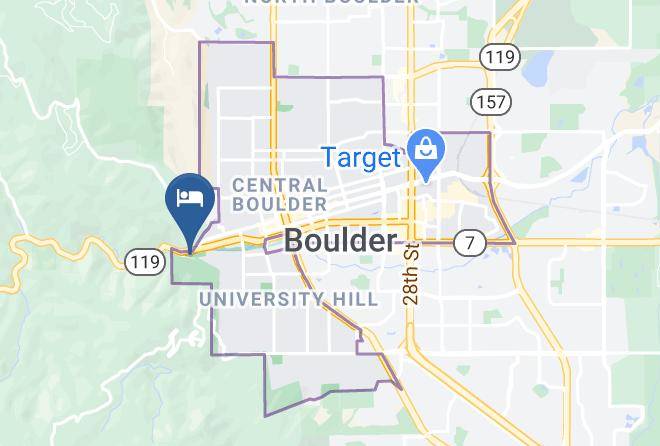 Boulder - Foot Of The Mountain Motel Maps