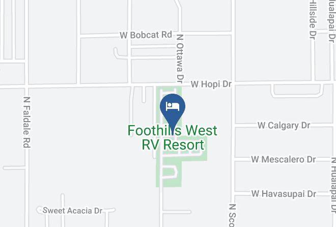 Pinal - Foothills West Rv Resort Maps