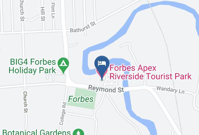 Forbes - Forbes Apex Riverside Tourist Park Maps