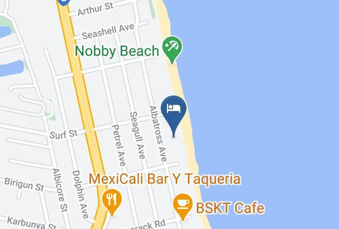 Gold Coast - Foreshore Beachfront Apartments Maps