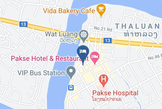 Pakse - Forest Hotel Maps