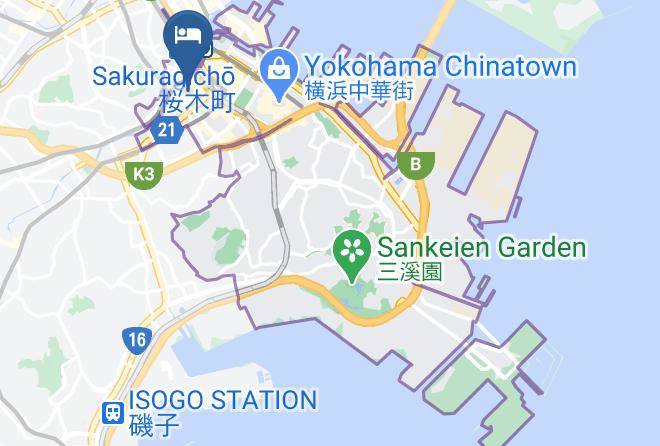 Yokohama City Naka Ward - Forest Hotel Pasera Maps