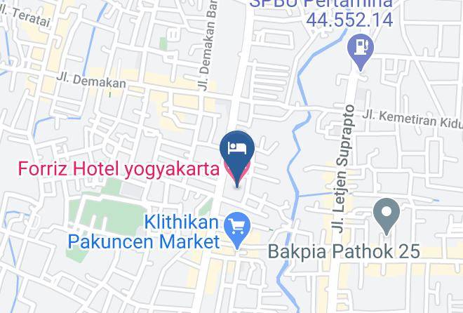 Kota Yogyakarta - Forriz Hotel Yogyakarta Maps
