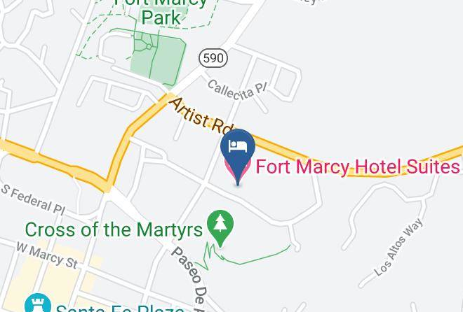Santa Fe - Fort Marcy Hotel Suites Maps