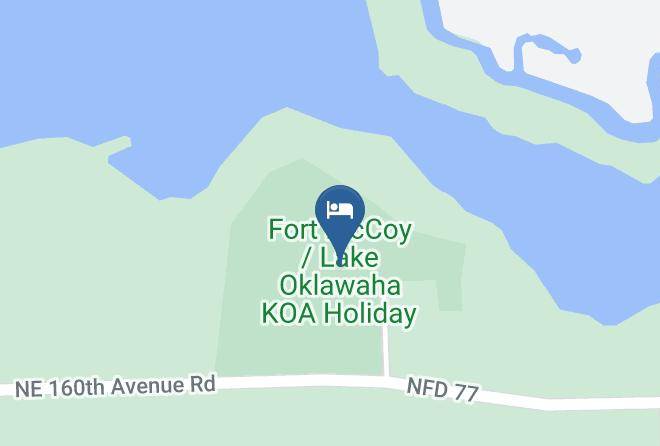 Marion - Fort Mccoy Lake Oklawaha Koa Holiday Maps