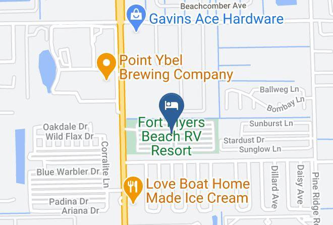 Lee - Fort Myers Beach Rv Resort Maps