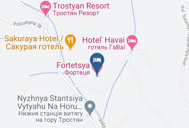 Skole Raion - Fortetsya Maps