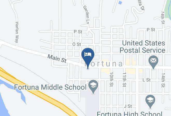 Humboldt - Fortuna Redwood Inn Maps