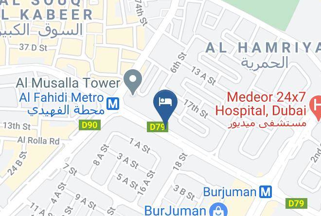 Dubai - Fortune Atrium Hotel Maps