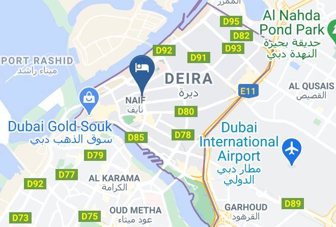 Dubai - Fortune Hotel Deira Maps
