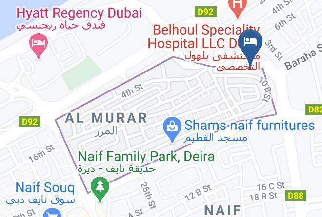 Dubai - Fortune Pearl Hotel Maps