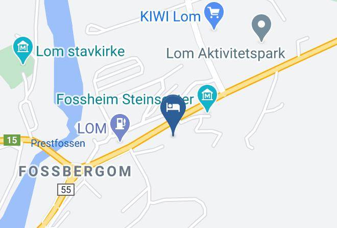 Lom - Fossheim Turisthotell Maps