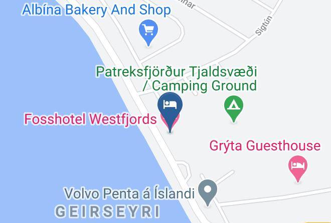Vesturbygg - Fosshotel Westfjords Maps