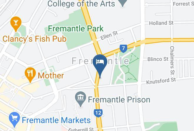 Fothergills Of Fremantle Map