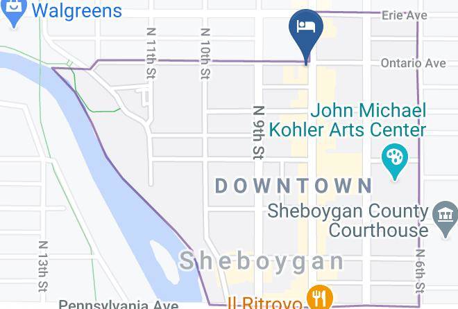 Sheboygan - Fountain Park Motel Maps
