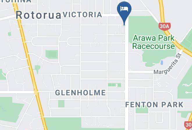 Rotorua - Four Canoes Hotel Maps