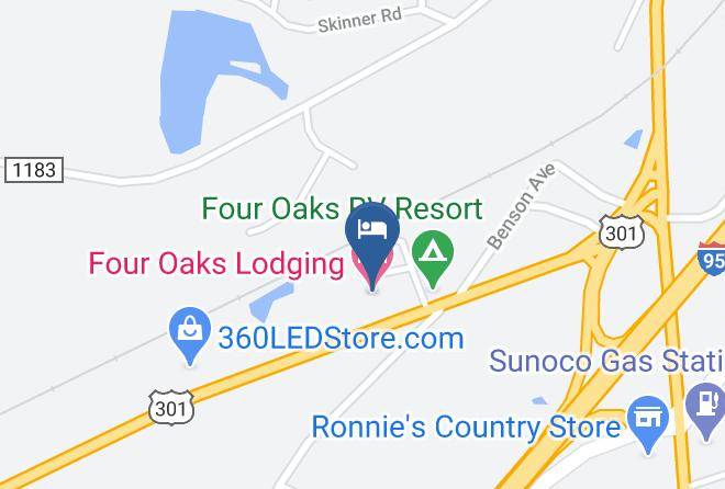 Johnston - Four Oaks Lodging Maps
