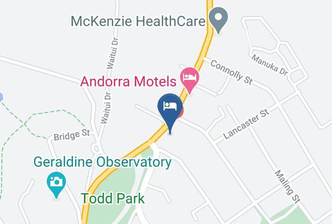 Timaru - Four Peaks Motel Maps
