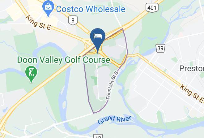 Waterloo - Four Points By Sheraton Cambridge Kitchener Ontario Maps