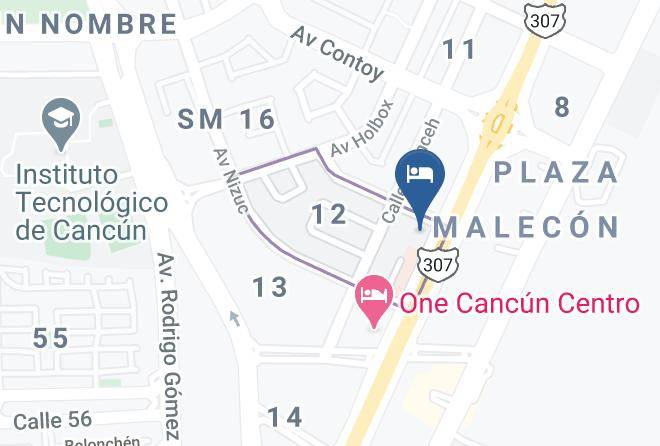 Benito Juarez - Four Points By Sheraton Cancun Centro Maps