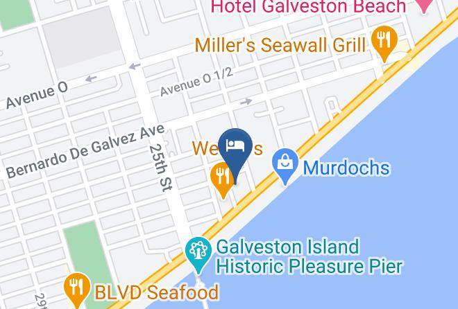 Galveston - Four Points By Sheraton Galveston Maps