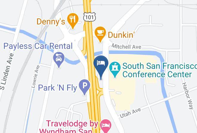 Four Points By Sheraton Hotel & Suites San Francisco Airport Map