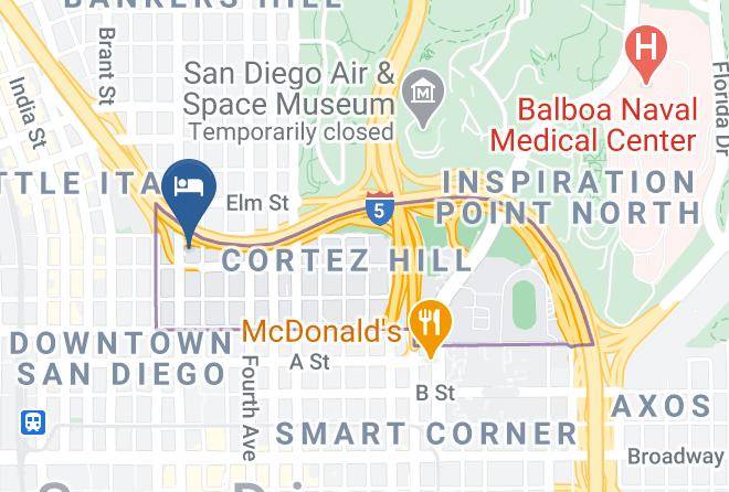 San Diego - Four Points By Sheraton San Diego Downtown Little Italy Maps