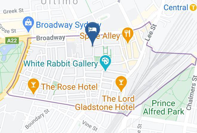 Sydney - Four Points By Sheraton Sydney Central Park Maps