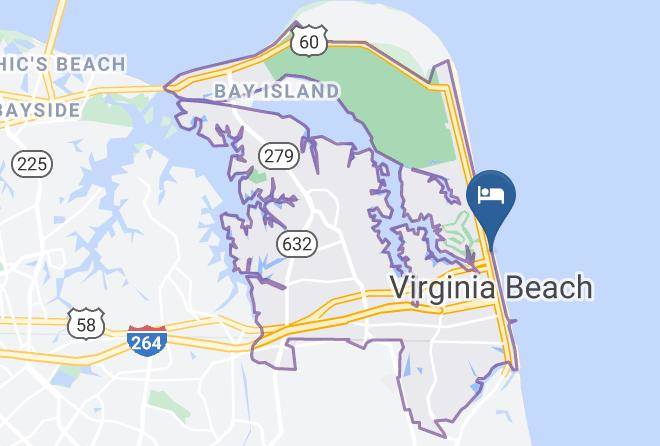 Virginia Beach City - Four Sails Resort Maps