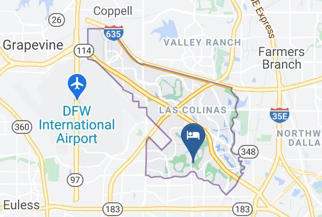 Four Seasons Resort And Club Dallas At Las Colinas Map