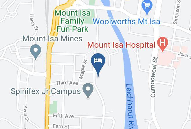 Mount Isa - Fourth Avenue Motor Inn Maps