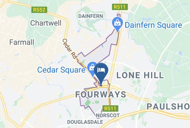 City Of Johannesburg - Fourways Self Catering Lodge Maps