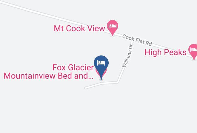 Westland - Fox Glacier Mountainview Bed And Breakfast Maps