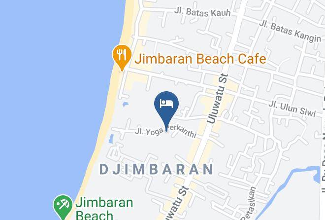 Badung Regency - Fox Hotel Jimbaran Beach Maps