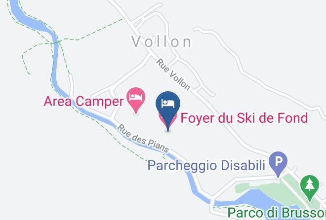 Aosta - Foyer Du Ski De Fond Maps