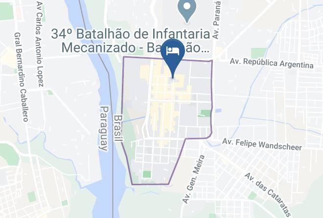 Foz Do Iguacu - Foz Presidente Comfort Hotel Maps