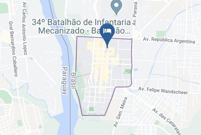 Foz Do Iguacu - Foz Presidente Hotel Maps