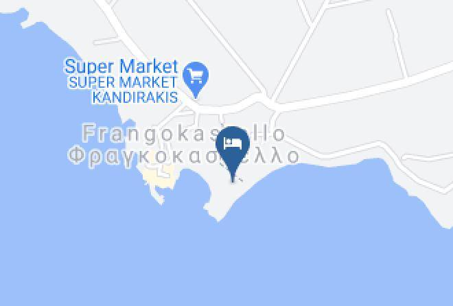 Fragokastello Beach Map