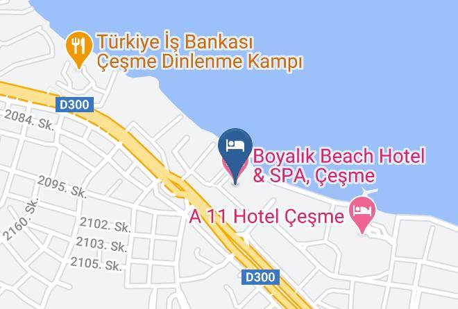 Boyalik Beach Hotel & Spa Cesme Map