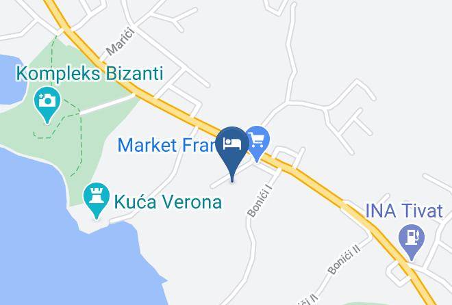 Tivat - Franca Hotel Maps